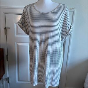 Hayden Black and White Striped Top